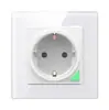 Enchufe de pared inteligente WiFi de 16A para el hogar, 2 orificios, estilo alemán 86, con temporizador, graffiti, enchufe inteligente inalámbrico estándar europeo TUYA