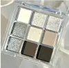 Paleta de Sombras de Ojos de Nueve Colores, Paleta de Maquillaje Perlada, Brillo Fino, Paleta de Sombras de Ojos Mate Terrosas, Paleta de Sombras de Ojos para Escenario al por Mayor