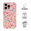 Vitalidade da primavera colorida floral maçã 18promax nova capa de telefone atacado iPhone16 película protetora de capa tudo-incluído