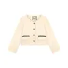Traje de Invierno 2025 para Niñas Amybaby Nuevo Elegante Pequeño Aroma Chaqueta Top de Manga Abullonada Falda Plisada
