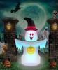 Halloween inflável ao ar livre luminoso fantasma tumbler decoração de pátio inflável festa pátio ao ar livre jardim gramado