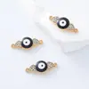 Accesorios de Joyería Más Vendidos Transfronterizos Colgante de Metal Ojo del Diablo Pulsera de Doble Colgante de Moda Accesorios para Pulseras y Collares