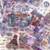 Diario Collage Estilo Retro Showa Pegatinas Cortadas Lindas de Rilakkuma Decoración de Tarjeta Trasera para Funda de Teléfono Impresión Estilo Lindo