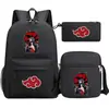 Mochila Nova de Verão 2022 Harajuku Anime Estudante Casual Casual Mochila Escolar Grande Capacidade Conjunto de Três Peças