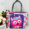 Bolso de Hombro Nuevo Estampado, Bolso de Lona para Mujer de Mano, Bolso Tote Estilo Coreano de Gran Capacidad, Bolso Artístico para Estudiante