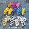 Nueva impresión 3D Phalaenopsis fabricantes de comercio exterior 2 tenedor sienten Phalaenopsis verde boda hogar flores falsas al por mayor