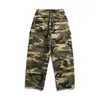 Pantalones Cargo Camuflaje para Calle al Aire Libre Rumei para Hombre, Otoño Sueltos Lavados Pierna Ancha Rectos Versátiles Casuales