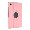 Para Samsung Tab A9 funda de cuero soporte giratorio 360 funda protectora todo incluido A9 11 pulgadas funda protectora con patrón de lichi