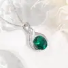 Venta Caliente Transfronteriza de Amazon Collar Simple de Lujo Ligero para Mujer Piedra Estrella Irregular de Alta Calidad con Forma de S Colgante de Gema de Color Europeo y Americano