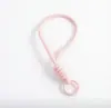 Lanyard de teléfono corto lindo Xiaohongshu, cordón de cuerda de colores dopamina, accesorio de llavero con cordón