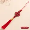 Atacado Mineral Cru Natural Alto Teor Cinábrio Vermelho Imperial Moeda dos Cinco Imperadores Pingente de Celular Chaveiro Acessório de Bolsa