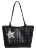 Bolso tote tejido a la moda y con estilo, nueva versión coreana de tendencia 2025, bolso tote vintage, simple y de gran capacidad, bolso de hombro y para el antebrazo