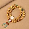 Pulsera de Doble Círculo para Mujer Mori Sándalo Dorado Moda Pulsera de Pareja para Hombre y Mujer diy Garra de Gato Estilo Loto Joyería de Juego