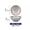 Tazón de Melamina con Borde Azul Estilo Ciudad Retro Nostálgico para Hot Pot, Plato Tradicional de Hot Pot de Chengdu, Vajilla para Hot Pot Irrompible