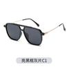 Novos Óculos de Sol Polarizados com Ponte Dupla Estilo Retrô Tendência Tr para Homens, Óculos de Sol Fashion Street Style para Mulheres, Óculos de Sol Protetores Solares Atacado