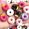 Brinquedos de Comida Simulação de Resina Pão Assado Ovos Tarte Cookies Brincos Chaveiro Pingente Acessórios DIY