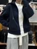 Japonês único 25 primavera feminino de secagem rápida casual zíper casaco com capuz manga comprida solto suéter esportivo cardigan 475855
