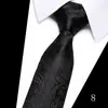 Corbata para Hombre para Negocios y Boda, Rayas Jacquard Puntos Flecha Formal Poliéster Seda para Novio y Padrino