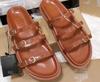 Comercio Exterior Tallas Grandes Sandalias Mujer ZA Nuevo 24 Verano Gruesas Color Sólido Tres Piezas Punta Abierta Sandalias con Hebilla