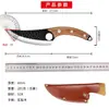 Procesamiento PersonalizadoJuego transfronterizo de anillos de dedo forjados, cuchillos de cocina, portátiles para acampar, afilados para despiezar y cortar carne, y cuchillos para deshuesar