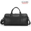 Bolso de viaje de piel auténtica personalizado, moderno bolso de mano de piel de vacuno con compartimento para zapatos, bandolera de negocios para hombre.
