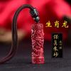Colgante de Cinabrio del Zodíaco Collar de la Maldición Lurangama Colgante de Collar de Arena de Oro Púrpura de Alta Calidad para Hombres y Mujeres Amuleto de Este Año