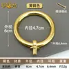 Manija de Anillo Redondo de Cobre Puro Estilo Chino Nuevo Manija de Cajón de Latón Accesorios de Ferretería para Muebles Retro Tirador de Anillo para Cajón de Botiquín de Medicina China