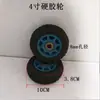Ruedas para Carrito de Equipaje, Rueda Individual con Eje, Ruedas para Carrito de Compras, Carretilla de Mano de Dos Ruedas con Ruedas Sólidas, Ruedas Inflables con Rodamientos de Rueda de Goma
