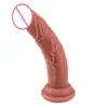 Yiqqu Dildo Manual Pequeño Suave Artificial Sin Huevo Anal Plug Pene Falso Juguete Sexual para Adultos