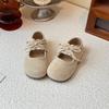 Zapatos Pequeños de Cuero con Encaje Estilo Coreano para Niñas Primavera y Otoño 2025 Zapatos Birkenstock de Velero Poco Profundos para Niños Pequeños y Medianos Zapatos de Princesa