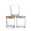 En Stock 10100 Portavelas, Vasos de Aromaterapia, Portavelas de Vidrio de 550 ml, Portavelas Transparentes, Vasos para Velas, Frascos Decorativos de Vidrio