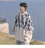 Pelúcia de Cervo Suéter Tricô Estilo Hong Kong para Homens, Marca da Moda, Estiloso, Novo Casaco Solto Outono e Inverno