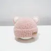 Gorro de bebé con diseño de nariz de oso, gorro tejido lindo de invierno para niños y niñas, gorro cálido para bebés y niños pequeños
