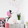 LD93057 Cartoon Elf Girl Butterfly Princess Room Quarto Home Entrada Decoração Adesivo de Parede Autoadesivo