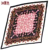 Novo Lenço Feminino de Moda Francesa Estampa Floral Natural Lenço de Seda Plissado 90 Grande Quadrado Suprimento Transfronteiriço