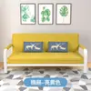 Sofá Cama Plegable, Doble Propósito, Simple, Sofá de Tela Extraíble y Lavable, Sofá Perezoso Multifuncional Individual/Doble para Apartamentos Pequeños