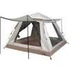 Tienda de Playa para 5-8 Personas Impermeable Gruesa Tienda de Arena para 2 Personas Camping Tienda de Campaña Doble Automática Apertura Rápida Tienda de Cuatro Lados