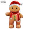 Balão de Natal de desenho animado 4D balão de pé grande tridimensional rena puxa carro boneco de neve balão de filme de alumínio decoração de festa