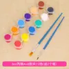 Pintura Facial da Ópera de Pequim Chocalho DIY Artesanato Infantil Madeira Estilo Tradicional Chinês Portátil Pintura Colorir Herança Cultural Imaterial