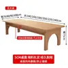 Mesa grande de madeira maciça, escrivaninha de sala de estar estilo nórdico, mesa longa de leitura de camada dupla, mesa de conferência de escritório moderna simples, bancada de trabalho