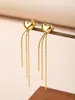 Pendientes Largos con Borlas, Elegantes de Celebridad de Internet, Pendientes Metálicos con Lentejuelas, Pendientes de Diseño Nicho, Versión de Alta Gama, Pendientes Versátiles