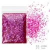 Unhas glitter glitter ultra-fino glitter glitter pó lantejoulas 1mm rosa cor set Nail Polish cola joias cross-border