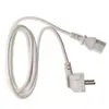 Cable de alimentación de CA de tres clavijas, blanco, estándar europeo, certificado CE, PVC Ho5Vv-F, enchufe C13, cable para cocina de inducción