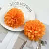 Crisantemo Artificial DIY Caléndula Flor Falsa Corona de Baile Decoración Crisantemo de Ping Pong Salón de Bodas Pared de Flores Adornos Pequeños