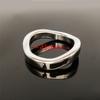 FRRK anillo de bloqueo de acero inoxidable anillo para el pene masculino ejercitador curvo restricción de escroto anillo elástico