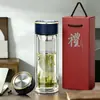 Vaso de Vidrio de Doble Capa Fuguang, Vaso de Gran Capacidad, Taza de Té de Vidrio de Borosilicato Alto con Separación de Té y Agua, Caja de Regalo, Venta al Por Mayor, Personalización