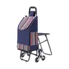 Carrito de compras portátil superventas transfronterizo para la compra de comestibles, carrito plegable y ligero para uso doméstico