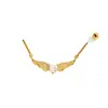 Henson Elegante y Único 1.2*8mm Acero Inoxidable Ala de Ángel Mariposa Puente de Oreja Perforación de Cartílago de Oreja Joyería