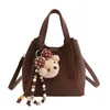 Bolso Canasta de Verduras de Mano de Diseño de Nicho para Mujer, Bolso Cruzado Tipo Cubo Casual Versátil Elegante Nuevo de la Serie de Bolsos de Moda