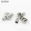 Fábrica de hebillas DAYHAO venta al por mayor hebilla de cuerda de cuero para abrir y cerrar pulsera de acero de titanio hebilla de conexión accesorios de joyería DIY de acero inoxidable